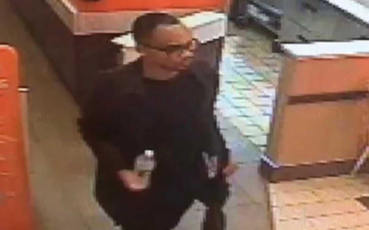 New Canaan Police are asking the public's help in their search for a man accused of asking two girls to join him the bathroom of Dunkin' Donuts before allegedly chasing after them when they fled.