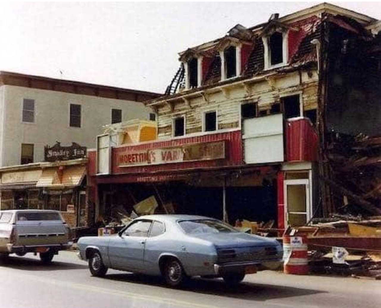 Fire on Gleneida Avenue in Carmel, New York on October 22, 1974