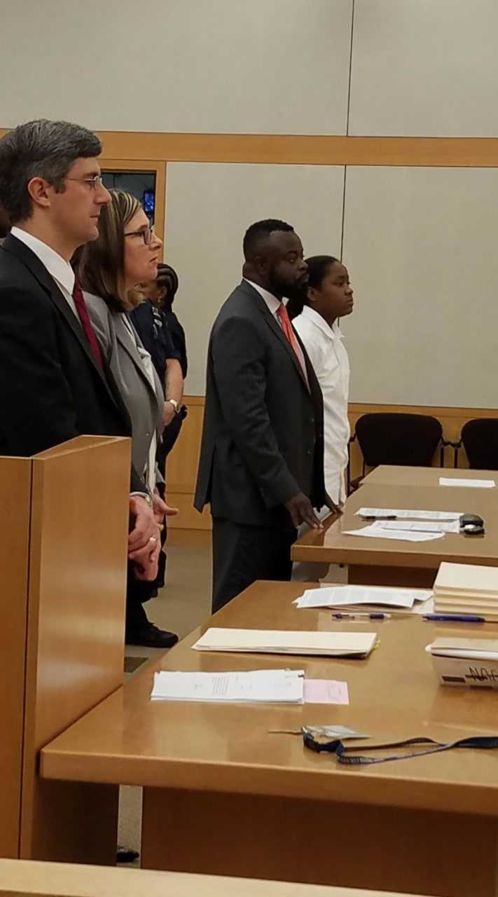 Z'inah Brown in court.