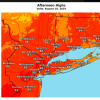 A look at projected high temperatures from throughout the region on Sunday, Aug. 18.