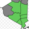 Counties that make up the Hudson Valley Region are shown in green. Sullivan, which is partially considered as being in the Hudson Valley, is it gray. It is included in the New York State COVID group for Mid-Hudson Valley.