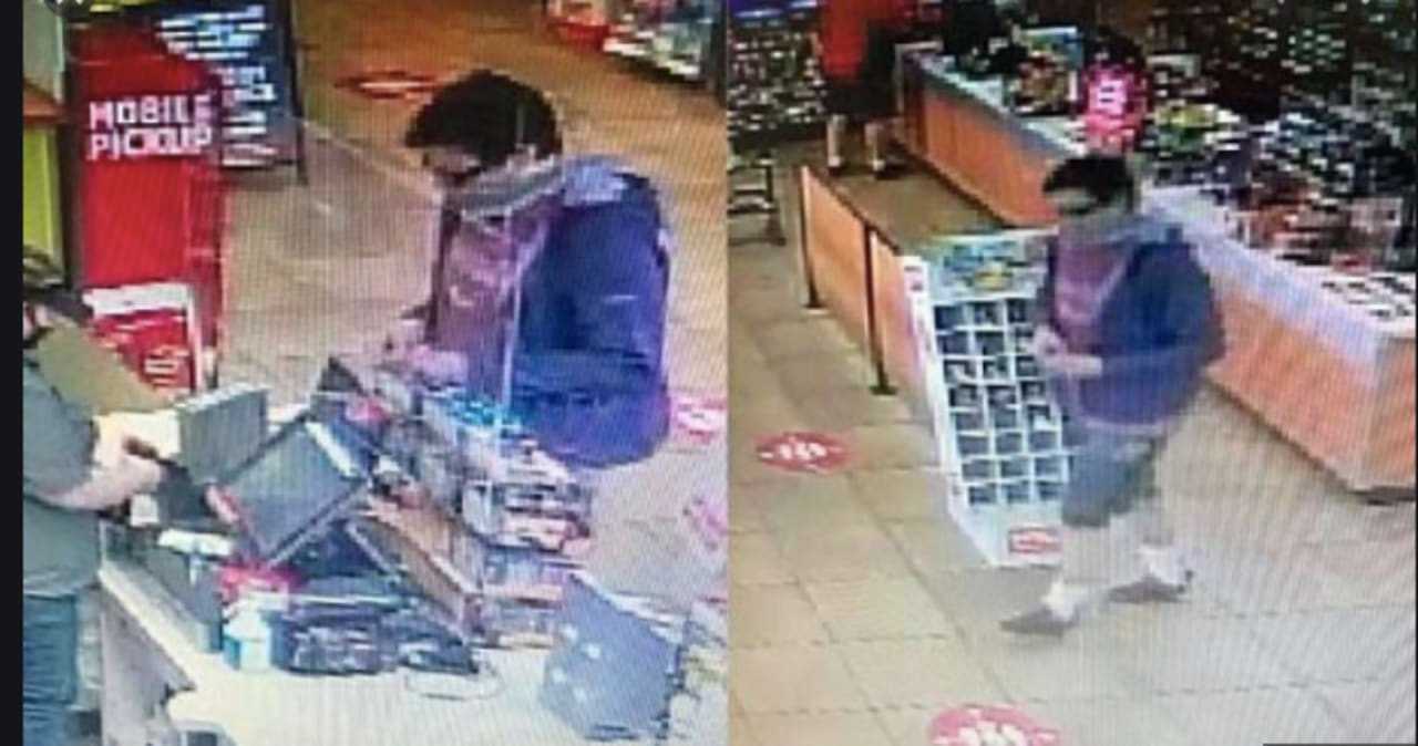 A man matching Peter Manfredonia's description was picked up by a surveillance image at the cash register of a gas station in Pennsylvania.