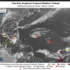 A look at activity in the Atlantic, including two tropical storms,.