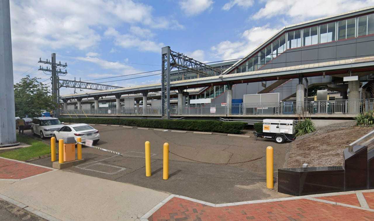 The Stamford Metro-North station.