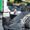 Route 17 Crash: SUV Overturns In 3-Vehicle Crash Involving UPS Truck