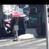 Ambulance Overturns At Garden State Parkway Essex County Toll Plaza