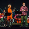 Mezzo soprano Joyce DiDonato and inmate Kenyatta Hughes perform Hughes's song, "A Place for Us," at the Sing Sing Correctional Facility in Ossining in 2015.
