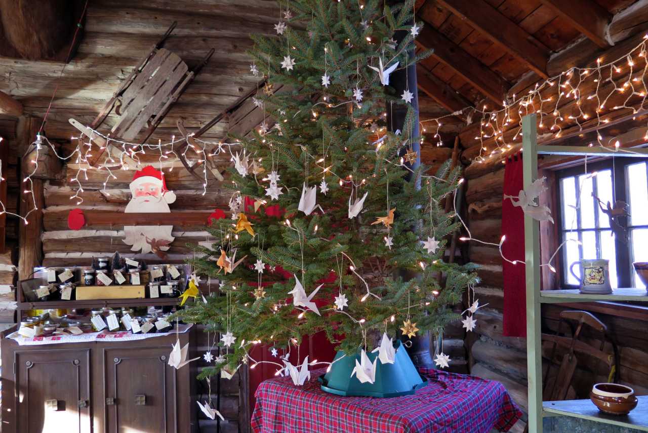 The Christmas shop at Bear Swamp Farm.