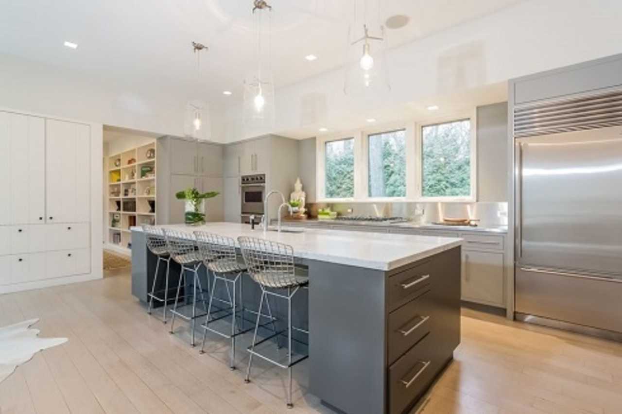 The open gourmet kitchen at 40 Arrowhead Way.