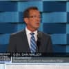 Gov. Dannel Malloy speaks Monday evening at the Democratic National Convention.