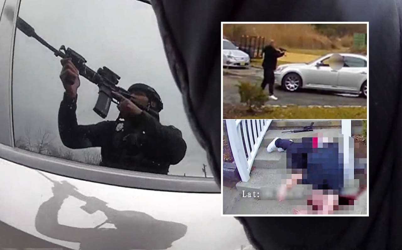 CHILLING VIDEO: Sharp-Shooting Officer Downs Rifle-Wielding NJ Madman Who Threatened Woman