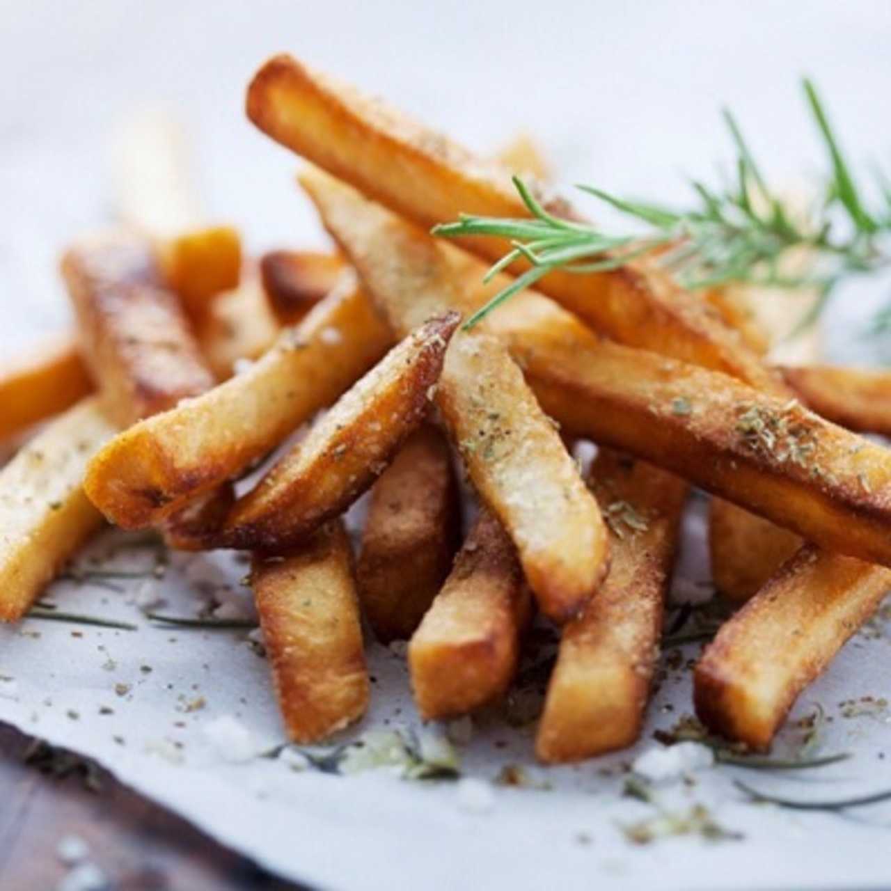 The Tuscan frieds at Gigi Trattoria in Rhinebeck are crispy and topped with herbs.