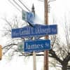 A section of James Street in Bridgeport has been re-named Officer Gerald T. DiJoseph Way in memory of a fallen city police officer.