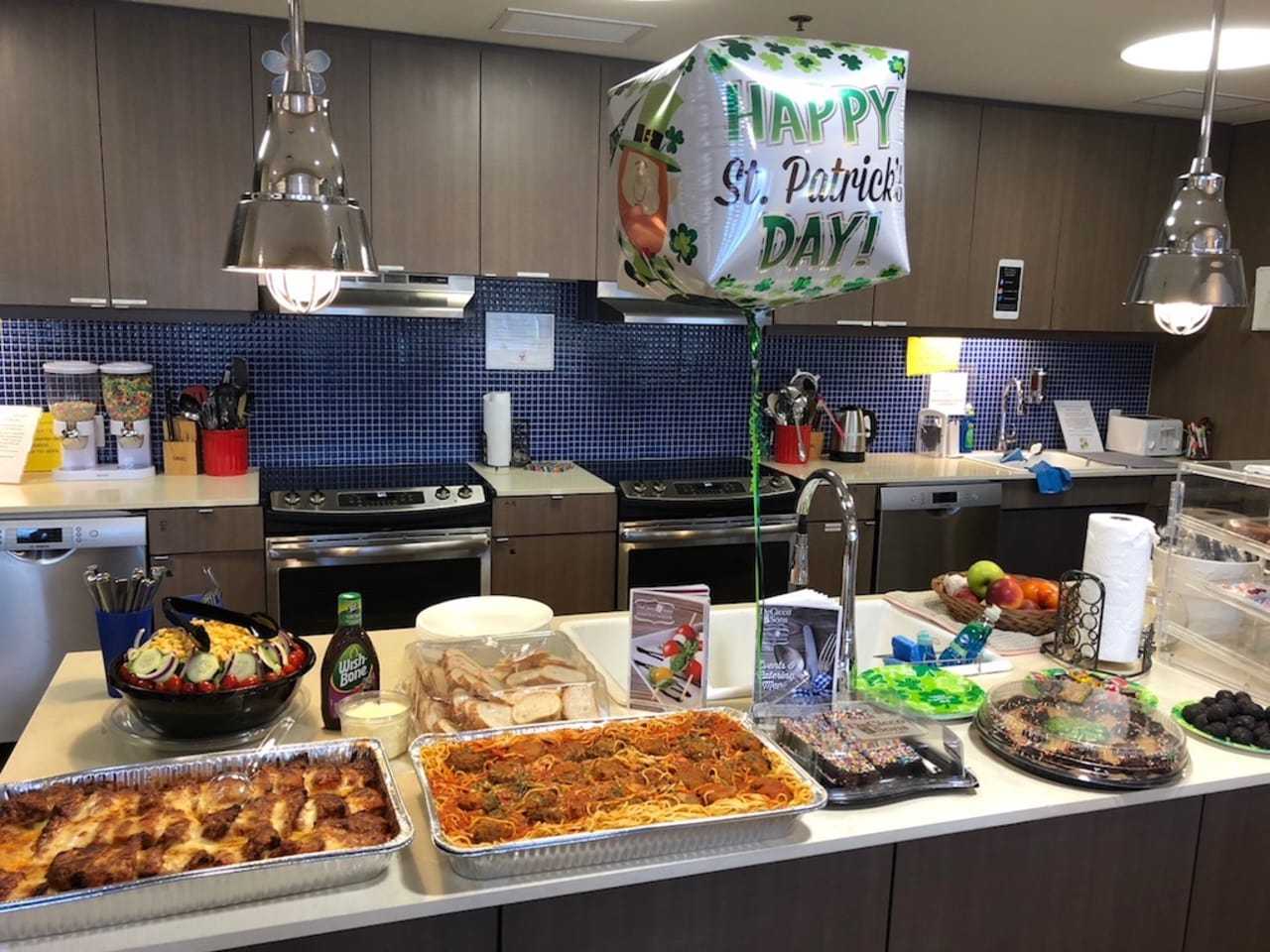 Dinner and desserts for the families at Ronald McDonald House in Valhalla.