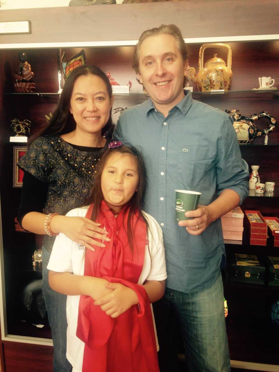 Kris and Sven Sujica, with daughter, Talia.