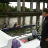Greenwich Crew girls head coach Marko Serafimovski gives instructions to one of his teams at a recent practice.