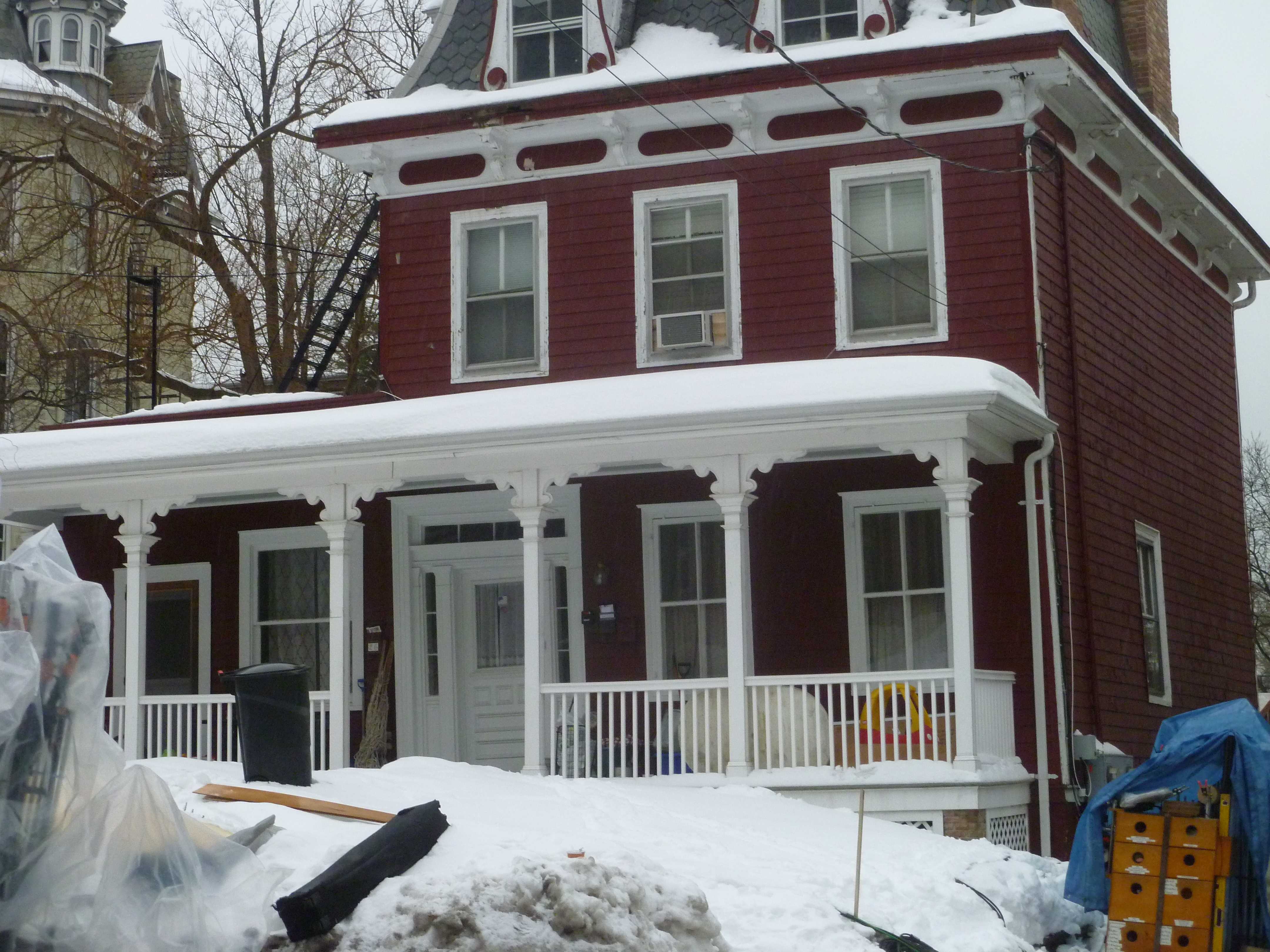 This Maple Place home was used for the filming of "Ten Thousand Saints" in Ossning.