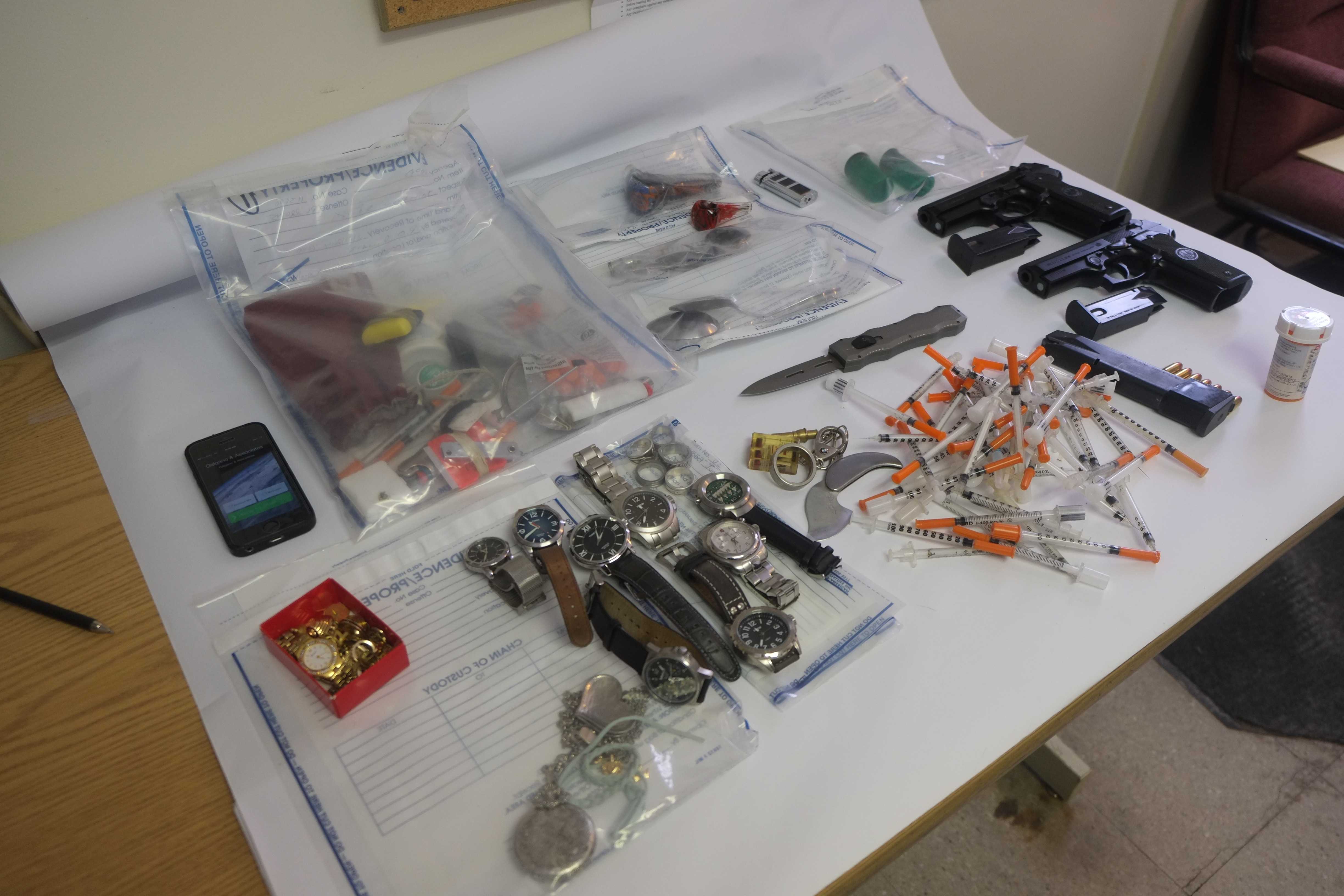 Pound Ridge and Westchester County police said they uncovered weapons and a large amount of drugs from a Pound Ridge man's home. 