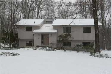 This house at 105 Hack Green Road in Pound Ridge is open for viewing on Sunday.