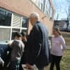 Students took State Education Regent Harry Phillips for a tour of the grounds in Eastchester.