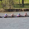 Pound Ridge rowers go for gold in the Mens Varsity 4+.
