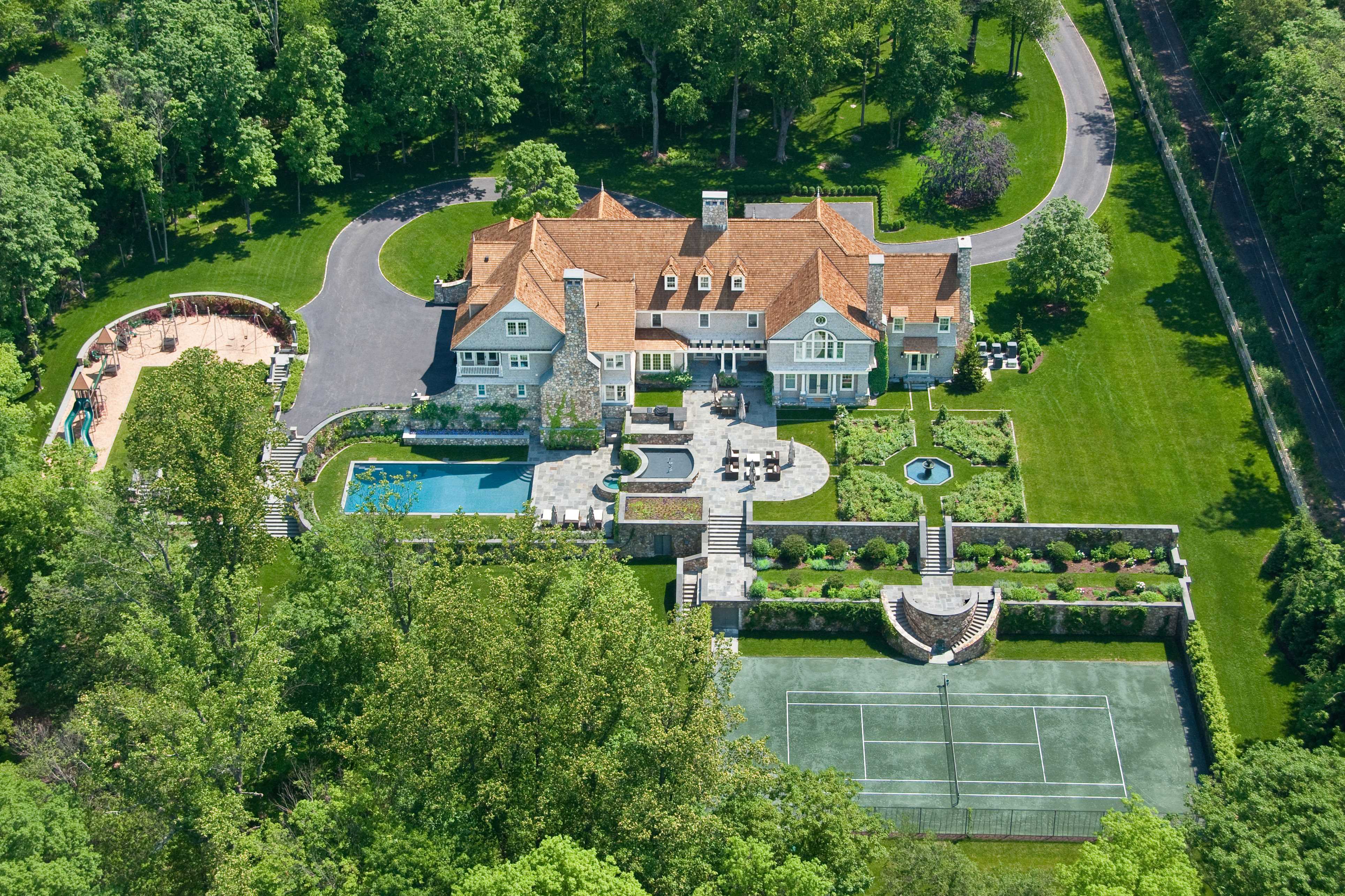The home at 1248 Oenoke Ridge was one of the homes on the Twilight Tour conducted by Realtors from William Pitt Sotheby's International Realty in New Canaan.