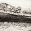 The Dreams and Memories exhibit features Coulter's work with charcoal. 