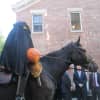 The famed Headless Horsemen rides into town at Lyndhurst. 