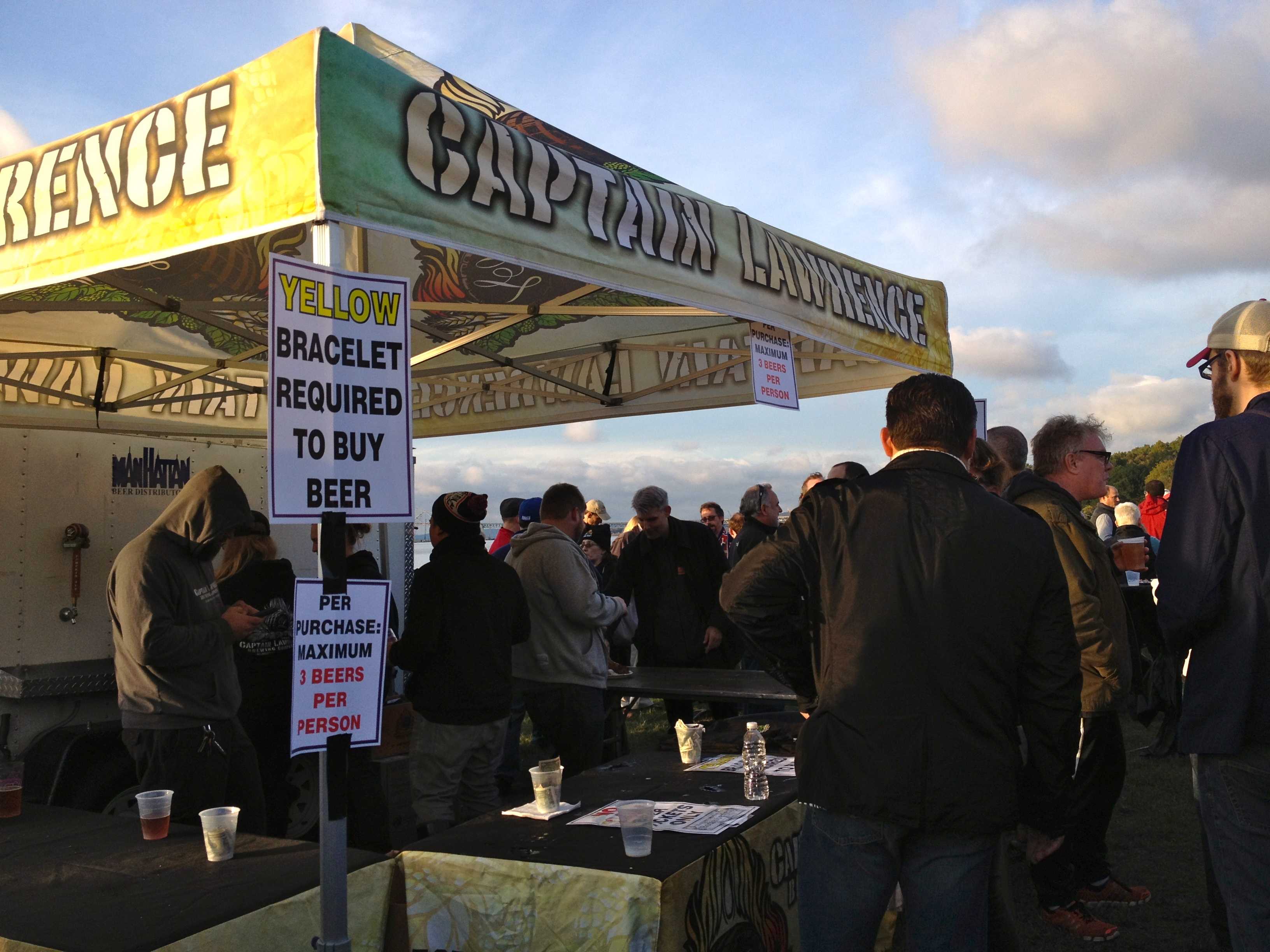 Captain Lawrence Brewery's beer test at Rocktoberfest