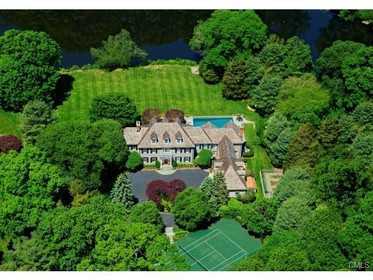 The house at 46 Clearview Lane in New Canaan is open for viewing on Sunday.