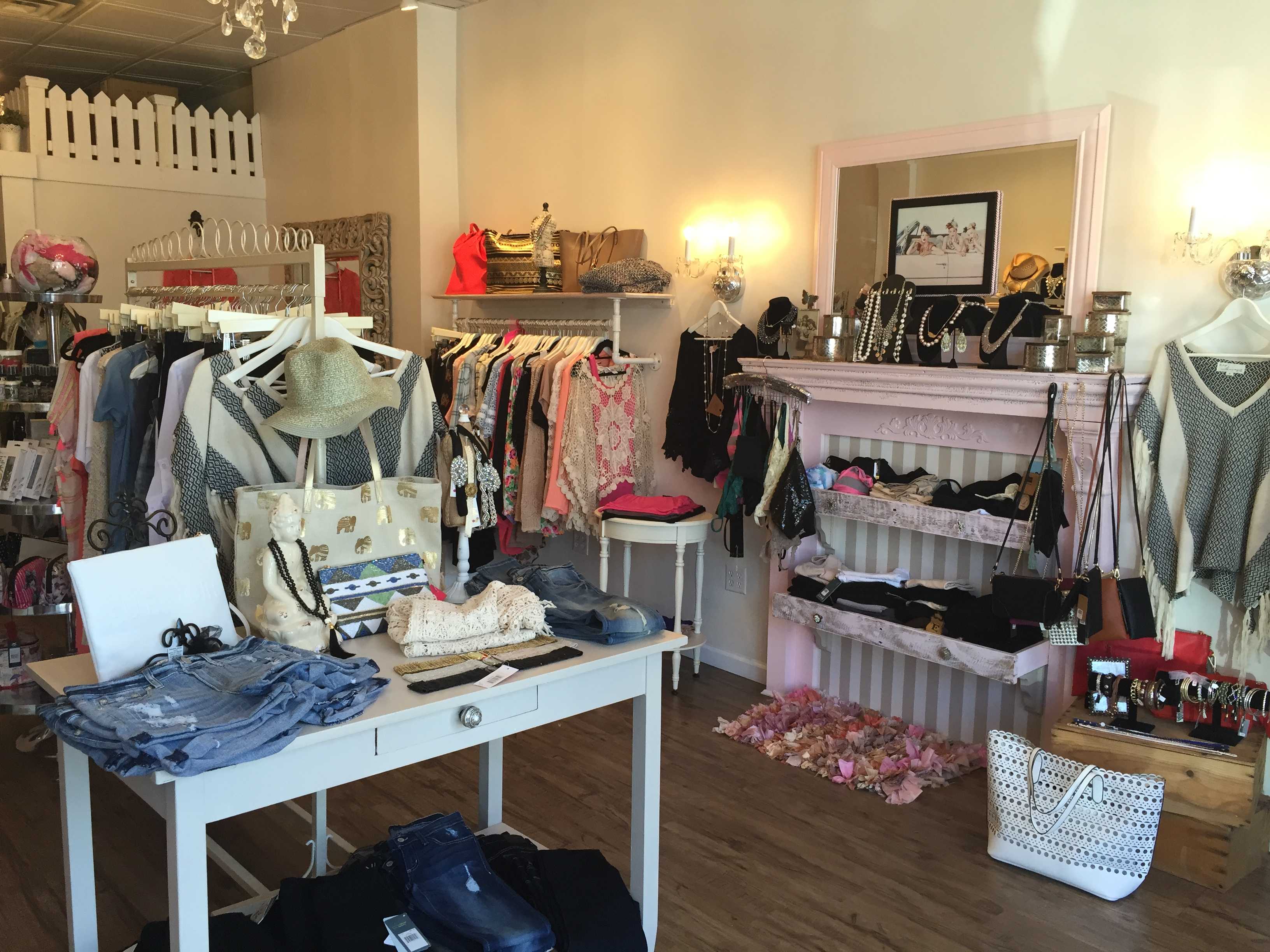 The interior of Katules which sells a mixture of clothes, accessories and gifts.