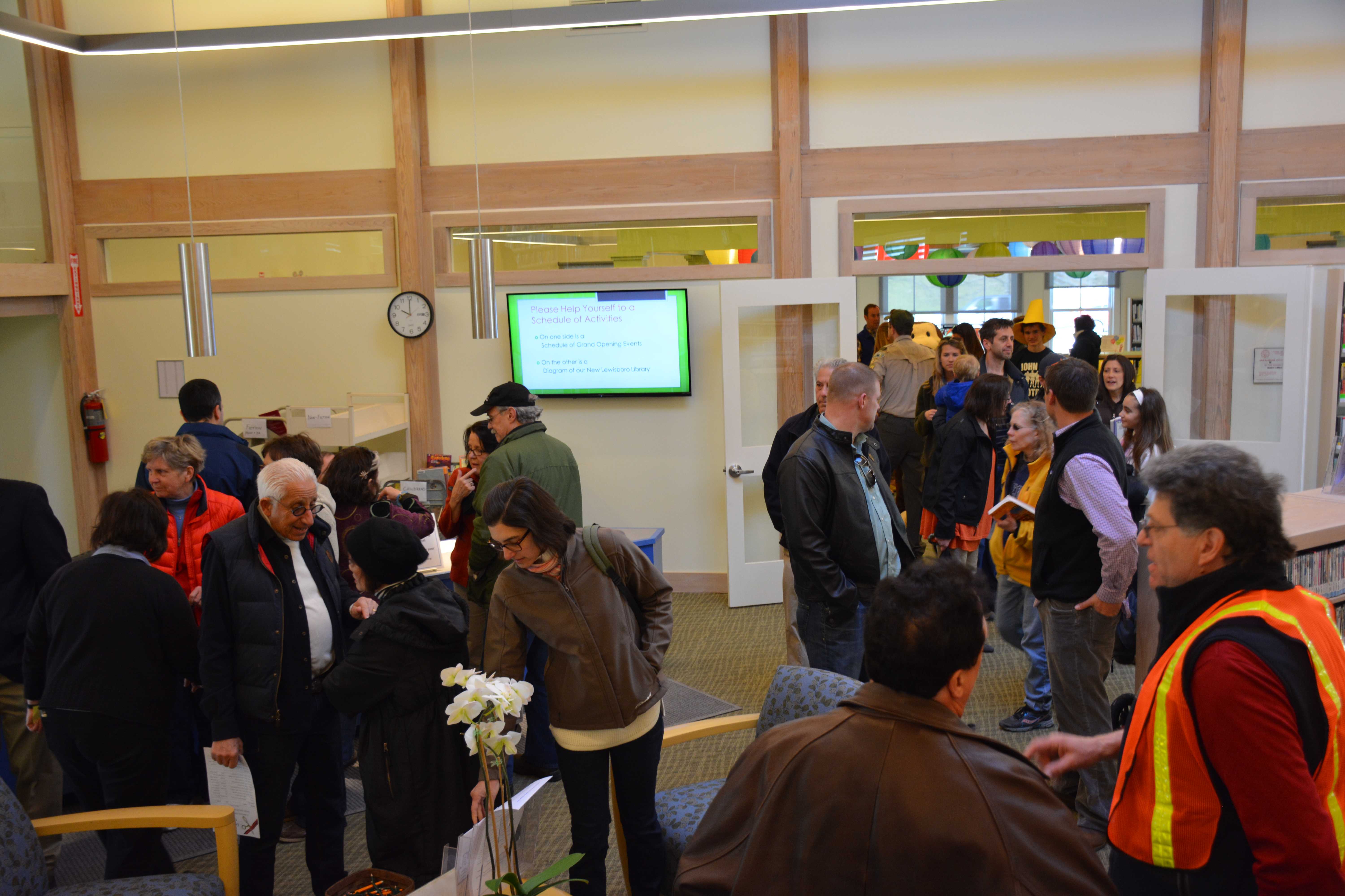 The newly renovated interior of the Lewisboro Library.