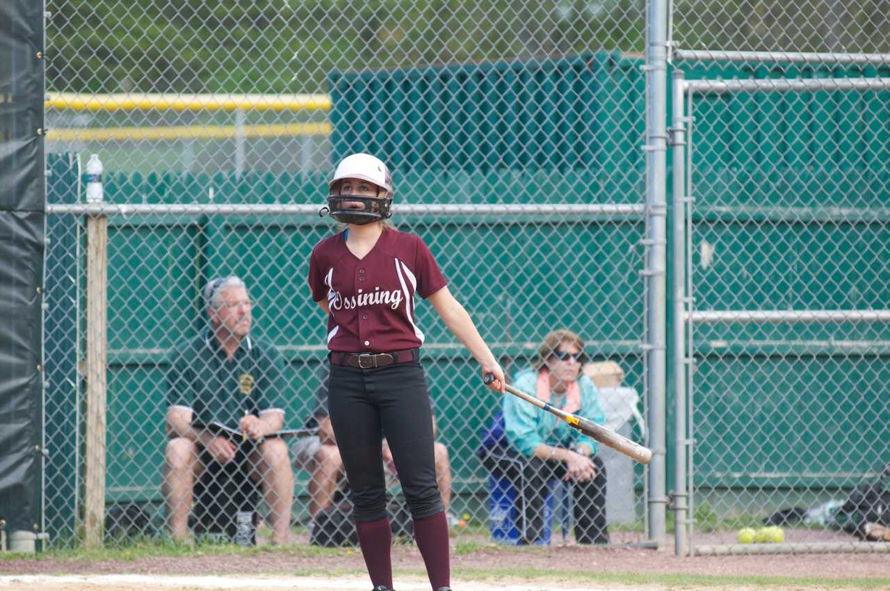Ossining's Grace Scorcia at the plate.