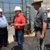 Gov. Andrew Cuomo received a briefing at Indian Point on Sunday, a day after a transformer failure.