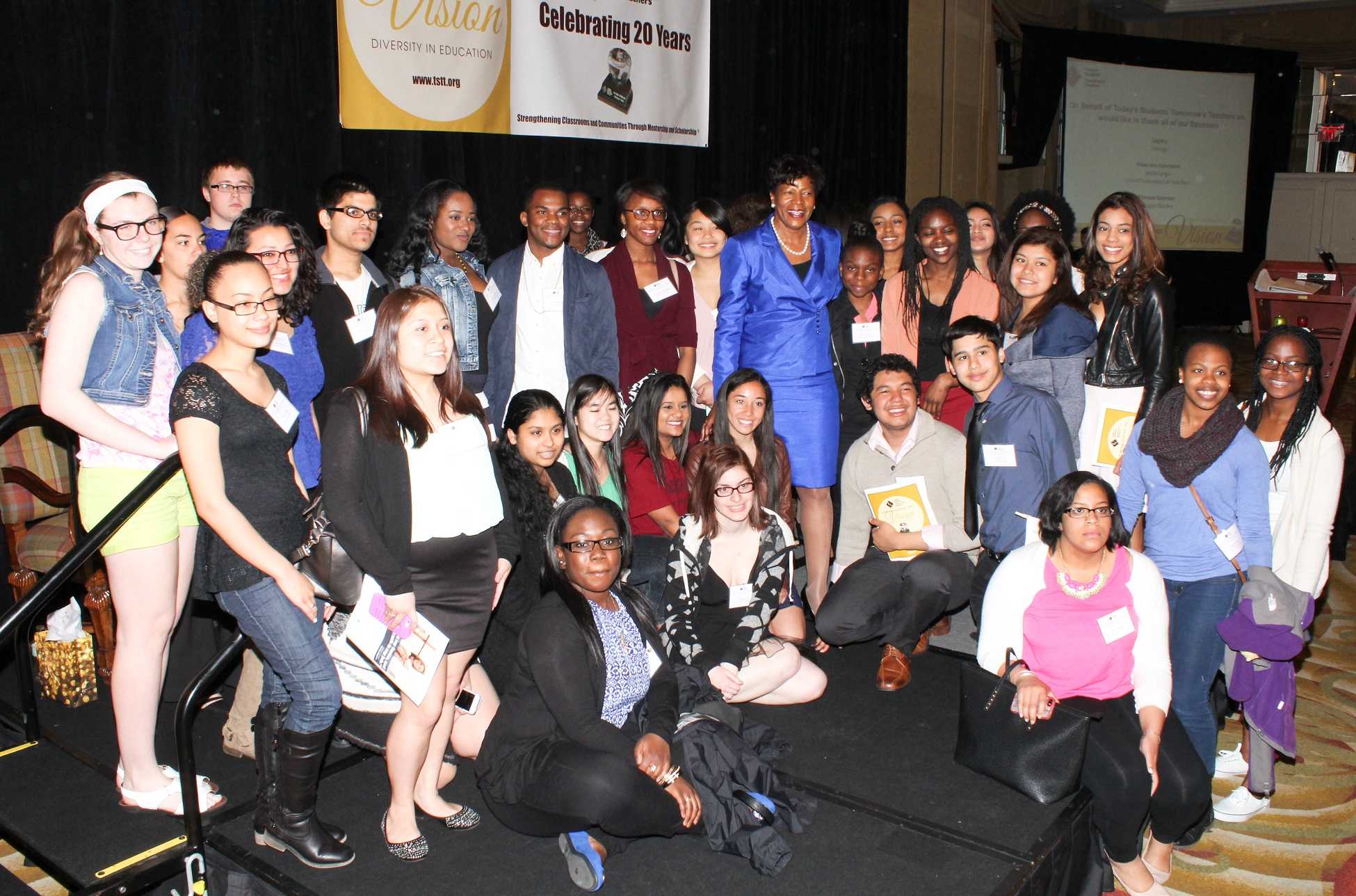 Bettye Perkins and TSTT students.