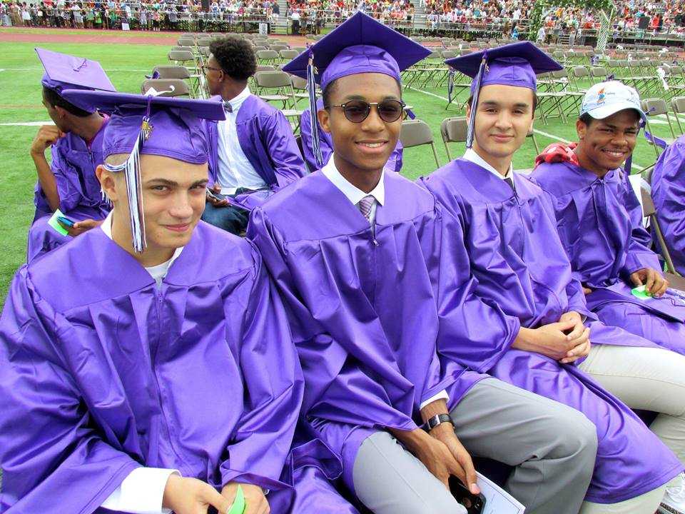 More than 300 students graduated from the New Rochelle High School Thursday. 
