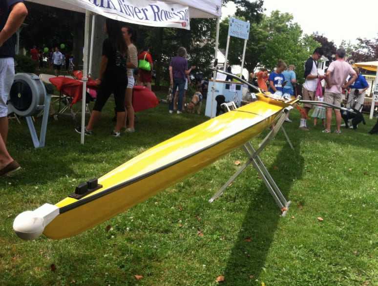 The Norwalk River Rowing display.