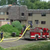 Nobody was injured in the fire at a condo complex on Gillie's Lane Sunday.