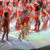 The students perform during the opening ceremonies at the Kellogg's Tour of Champions this month in in Hartford, Conn.