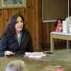 SpeakNicely.com founder Audrey Weitz speaks about anti-bullying to a group of Daisy Girl Scouts in Eastchester.