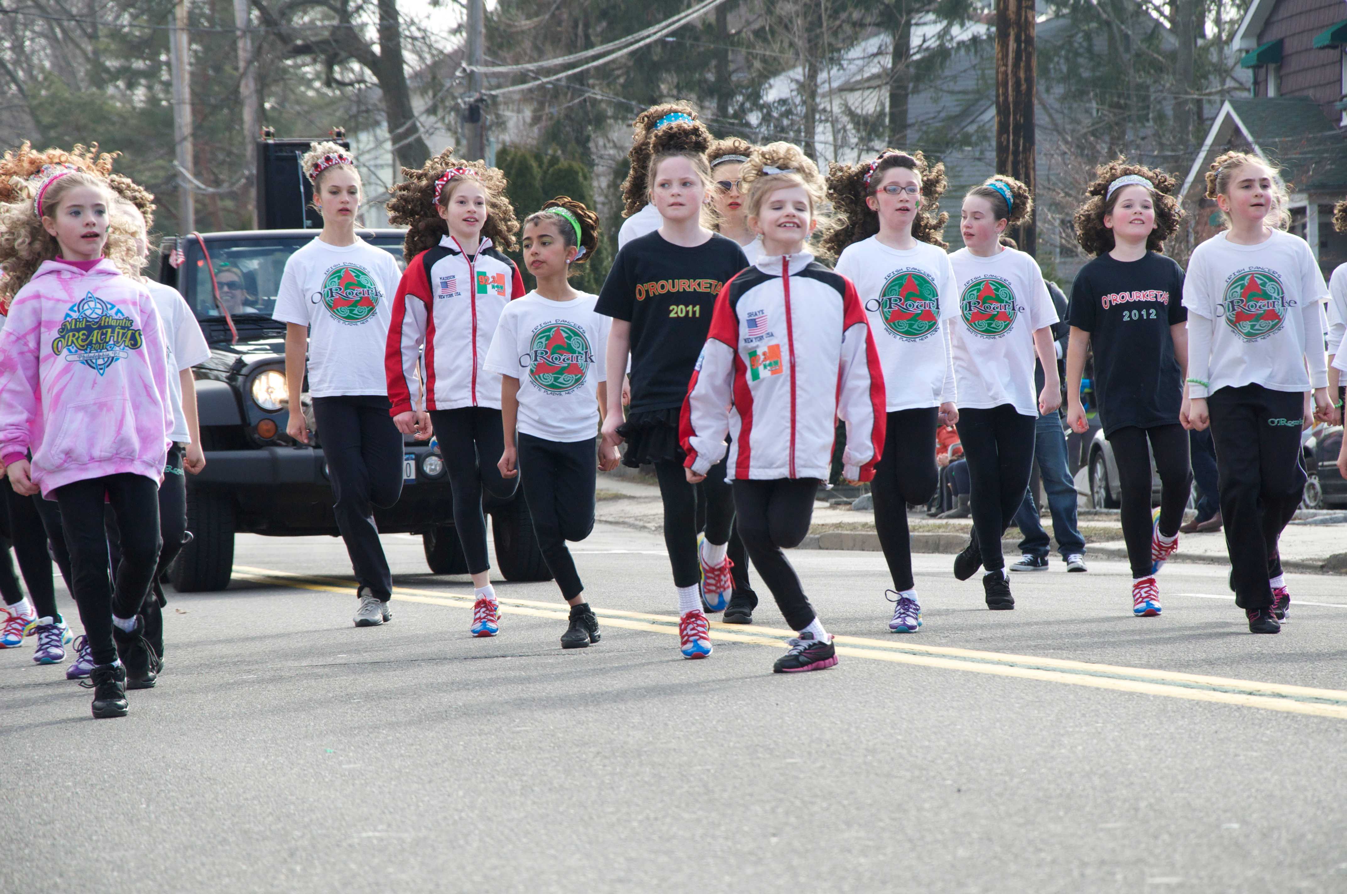 Young Irish dancers showed off their moves.