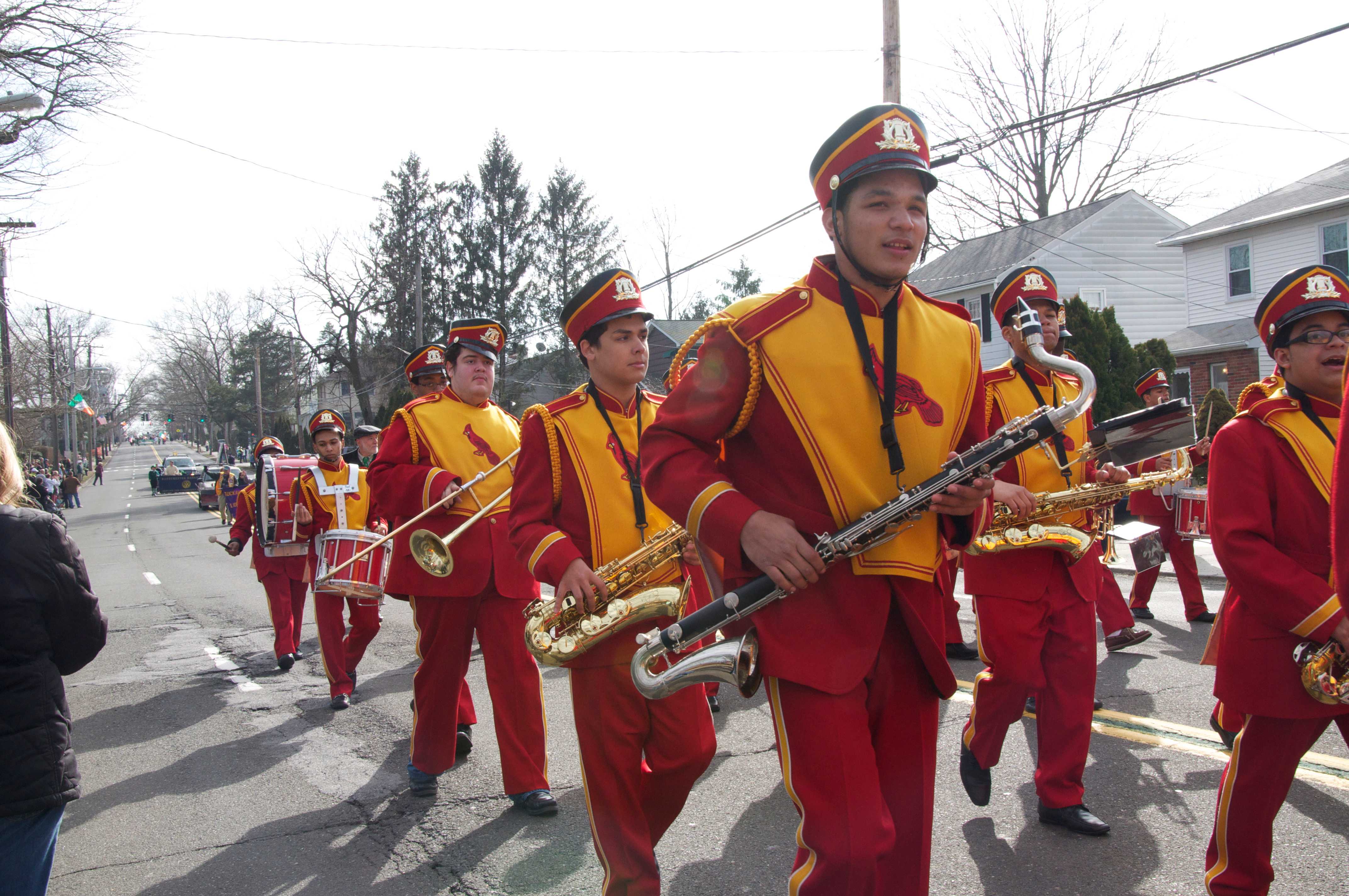 The Cardinal Hayes High School Band.