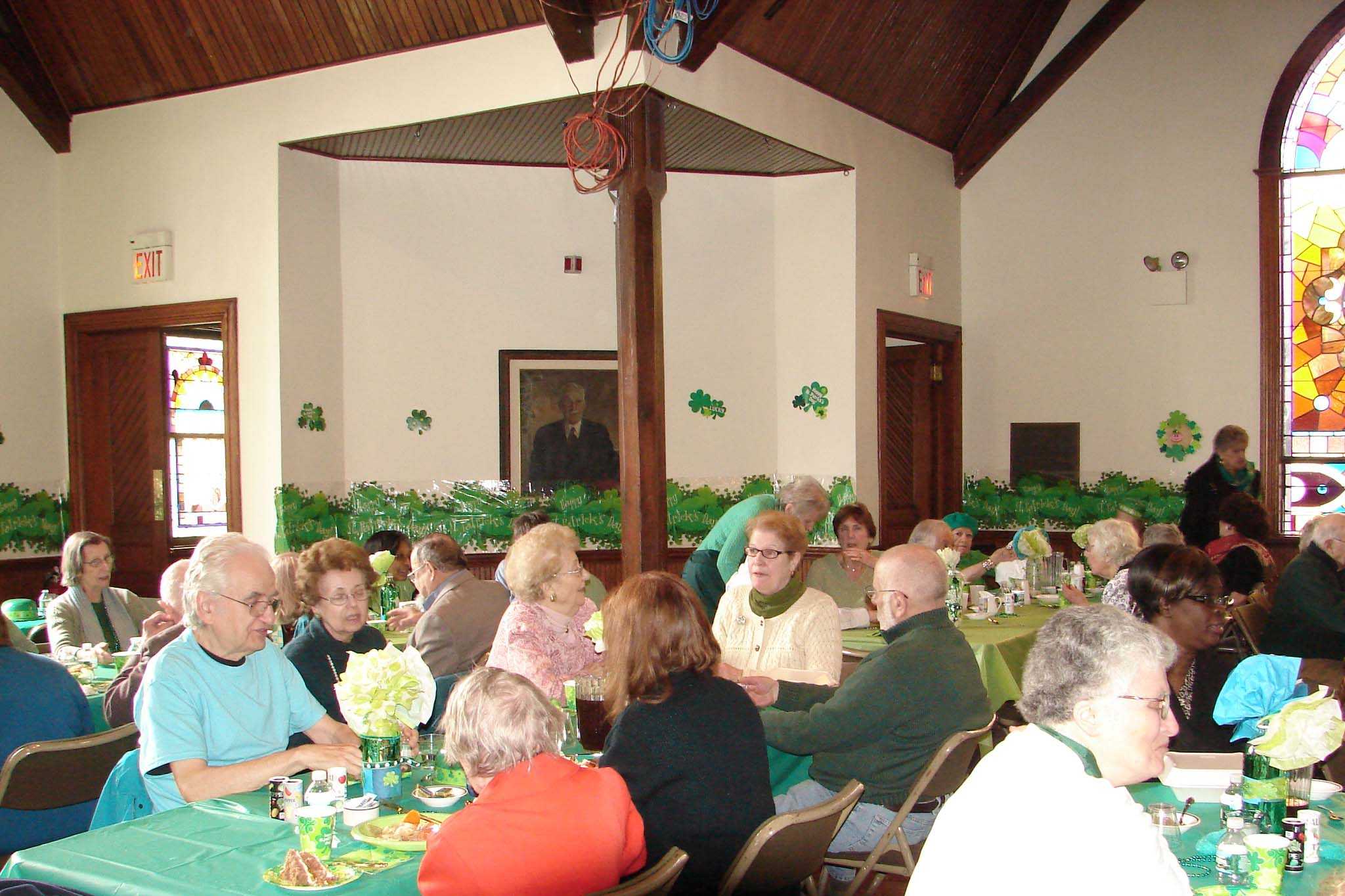 The Pound Ridge Lions hosted a St. Patrick's Day luncheon for seniors.