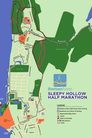 The 13.1 mile course will run through all areas of Sleepy Hollow.