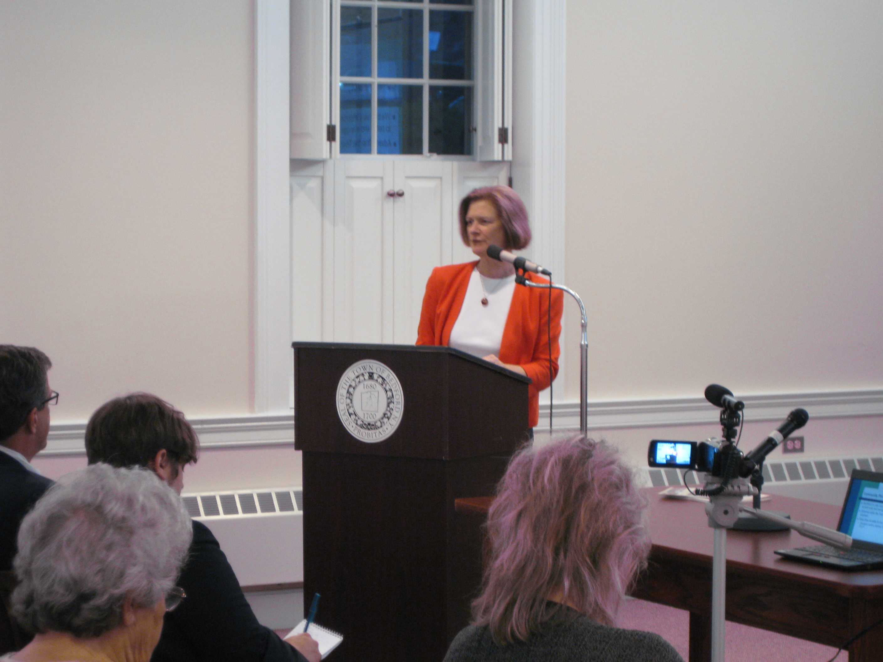 Somers Town Supervisor Mary Beth Murphy talked about the affordable housing projects in Somers.
