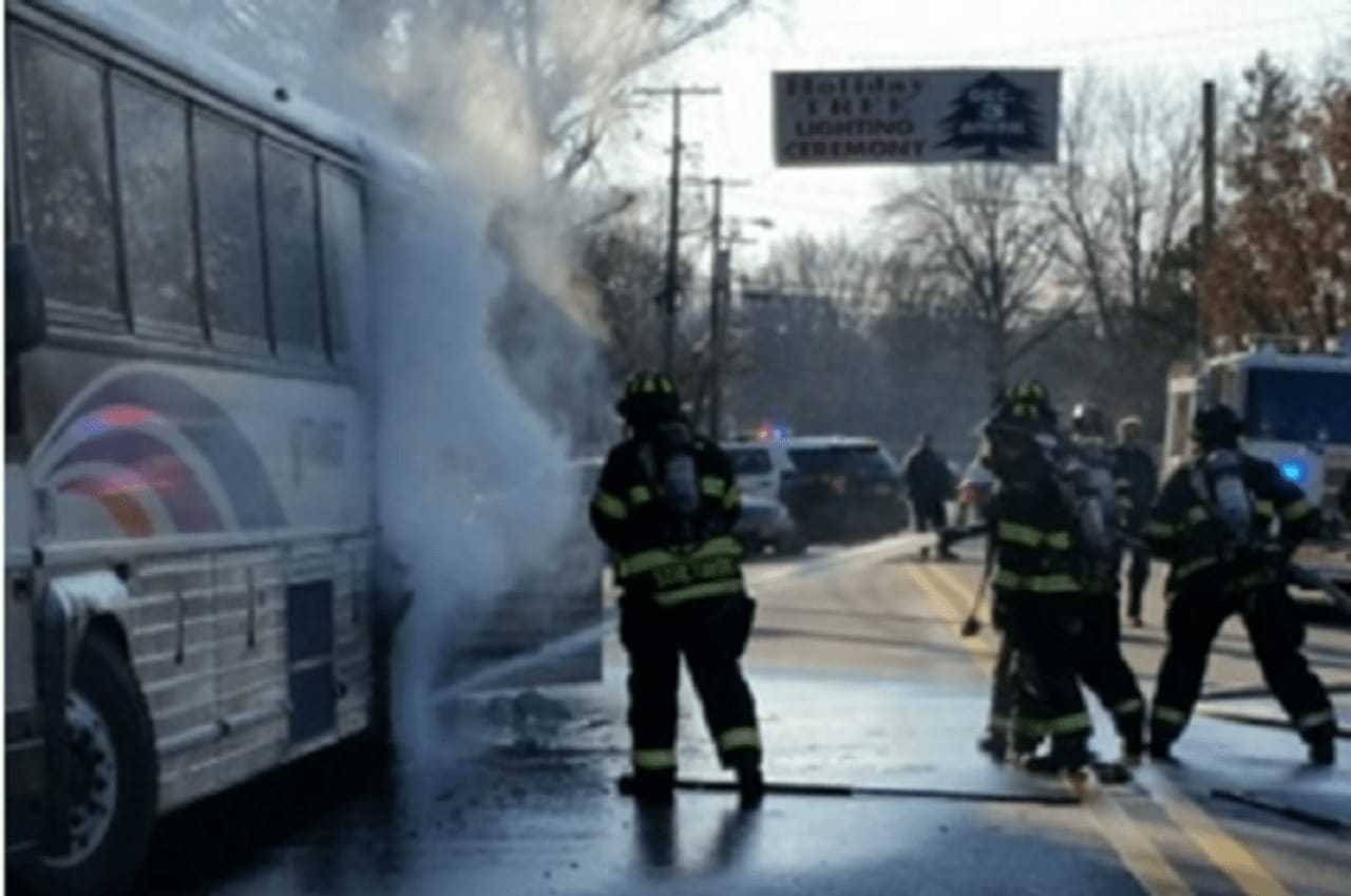 Borough firefighters doused the blaze. They were joined by their River Edge colleagues.