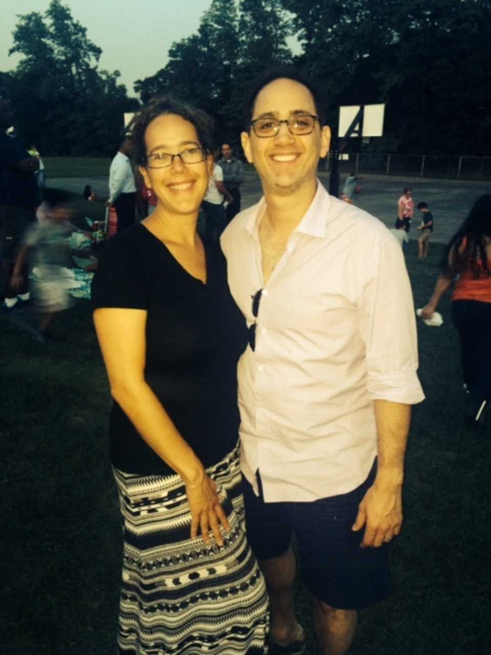 Town Councilwoman Kim Jeffrey and Town Justice Michael Tawil