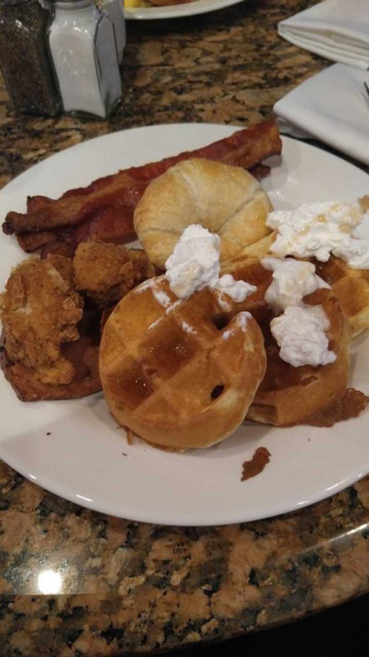 You can really pile up your plate at Shadows on the Hudson's buffet-style brunch.