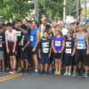 Runners at the starting line for the Second Annual Eastchester 5K, on Sept. 27, organized by the Eastchester Irish American Social Club.
