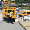 There was a small fire in a bus at Isaac E. Young Middle School in New Rochelle.